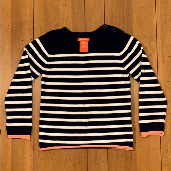 Joe Fresh Other - Joe Fresh - Navy & White Stripped Sweater (4T)